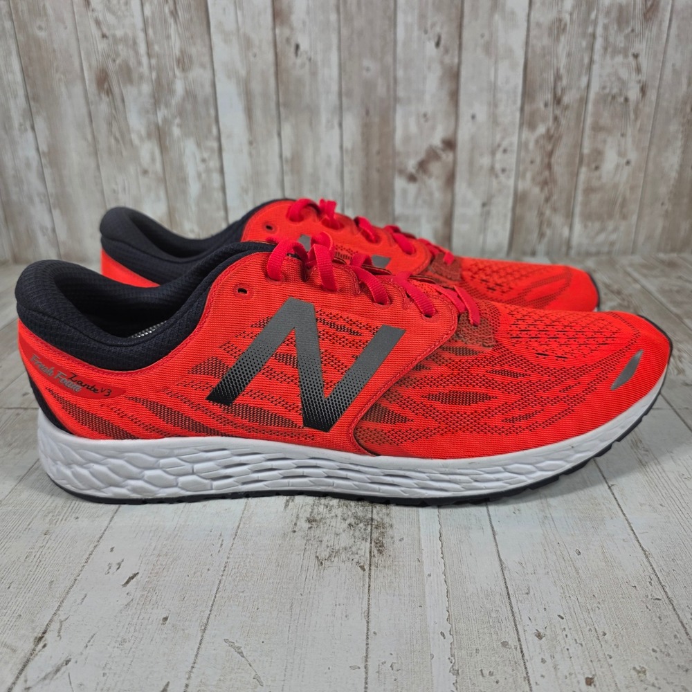 New Balance Fresh Foam Zante v3 Mens Running‎ Shoes Red Black MZANTOB3 Size 14 D